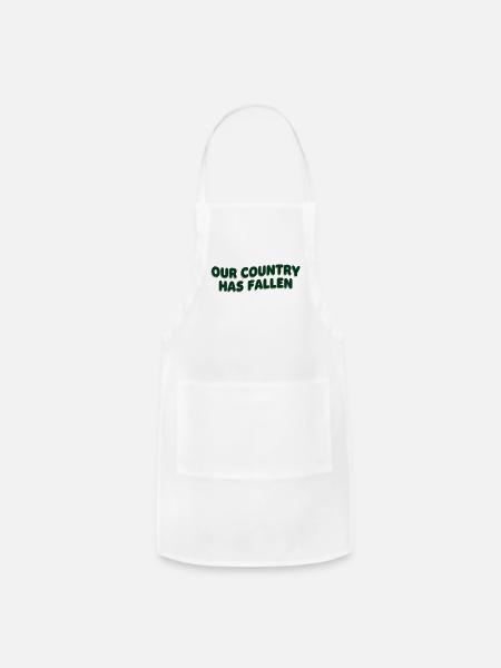 Our Country Has Fallen - Adjustable Apron - white