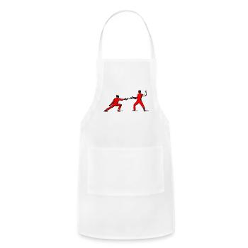 fencing - Adjustable Apron - white - Front - Julia (174cm)