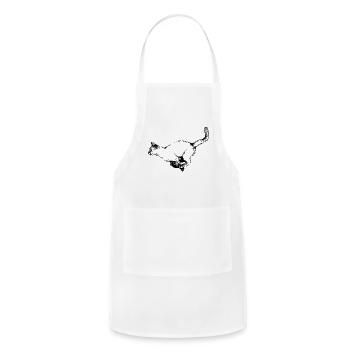 Velocity (Ink) - Adjustable Apron - white - Front - Julia (174cm)