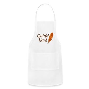 Grateful Heart - Adjustable Apron - white - Front - Julia (174cm)