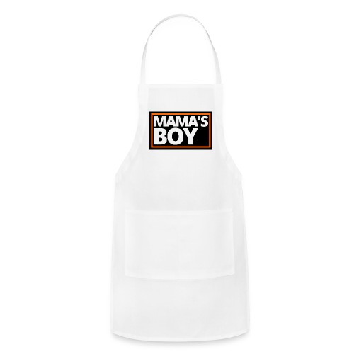 MAMA's Boy (Motorcycle Black, Orange & White Logo) - Adjustable Apron