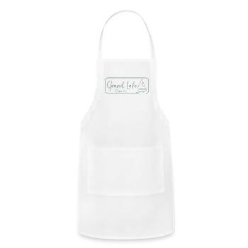 Grand Lake Colorado - Green - Adjustable Apron - white - Front - Julia (174cm)
