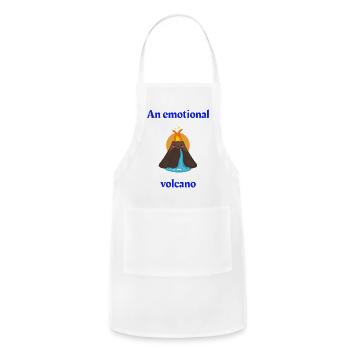Emotional volcano - Adjustable Apron - white - Front - Julia (174cm)
