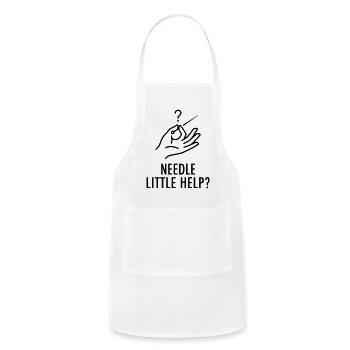 Needle Little Help - Adjustable Apron - white - Front - Julia (174cm)