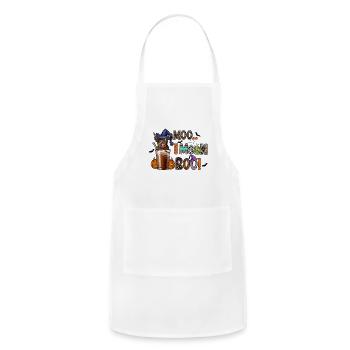 Moo I Mean Boo - Adjustable Apron - white - Front - Julia (174cm)