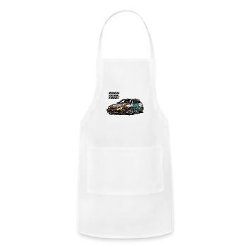 Improvised. Functional. Permanent. Beater Car. - Adjustable Apron - white - Front - Julia (174cm)