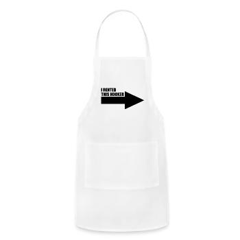 I rented this hooker. - Adjustable Apron - white - Front - Julia (174cm)