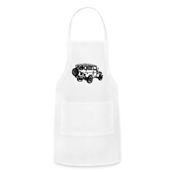 FJ-40 - Adjustable Apron - white - Front - Julia (174cm)