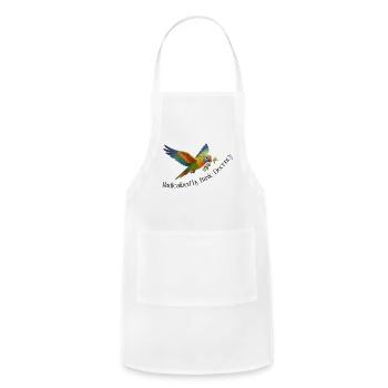 RADICALIZED BY BASIC DECENCY - Adjustable Apron - white - Front - Julia (174cm)