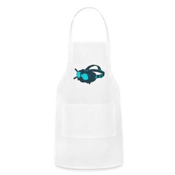 Drone FPV Goggles Icon - Adjustable Apron - white - Front - Julia (174cm)