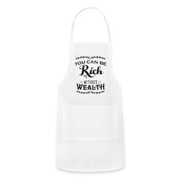 Rich Without Wealth - Adjustable Apron - white - Front - Julia (174cm)