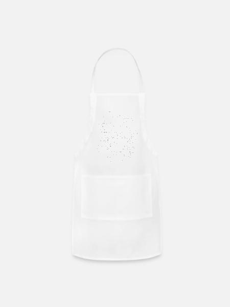 Peace Shalom Multilingual Typography Art - Adjustable Apron - white