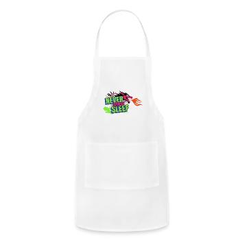 Never Sleep Urban Dragon Neon - Adjustable Apron - white - Front - Julia (174cm)