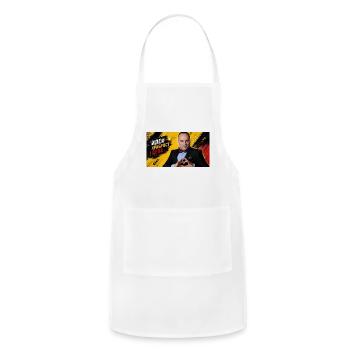 PrekuTasevski Show Macedonian heart - Adjustable Apron - white - Front - Julia (174cm)