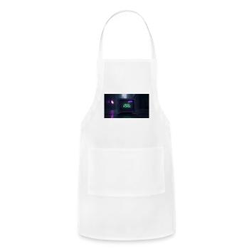 System Override: Neon Retro Console - Adjustable Apron - white - Front - Julia (174cm)
