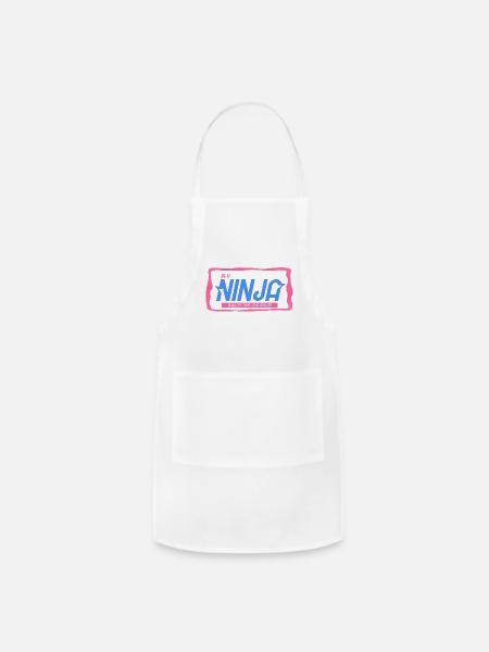 Be a NINJA | Build for the Bold – Bold Neon Street - Adjustable Apron - white