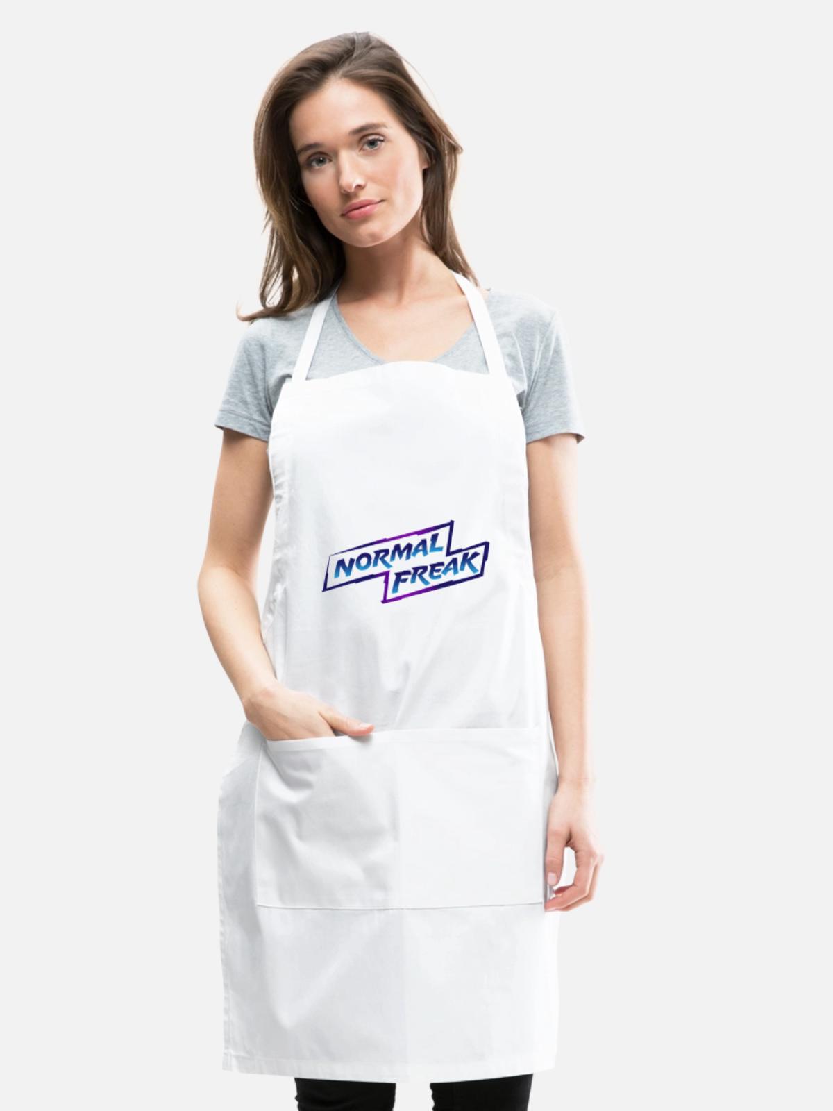 normal freak - Adjustable Apron - white - Front - Julia (174cm)