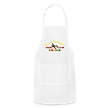 AC119K Stinger Vietnam Vet - Adjustable Apron - white - Front - Julia (174cm)