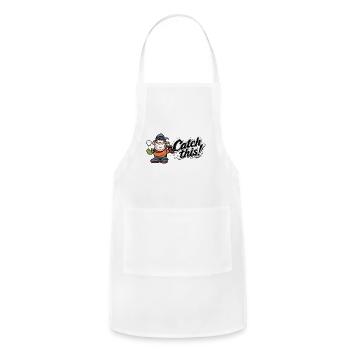 Catch This Splashy Grin - Adjustable Apron - white - Front - Julia (174cm)