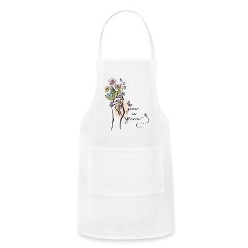 Grow in grace - Adjustable Apron - white - Front - Julia (174cm)