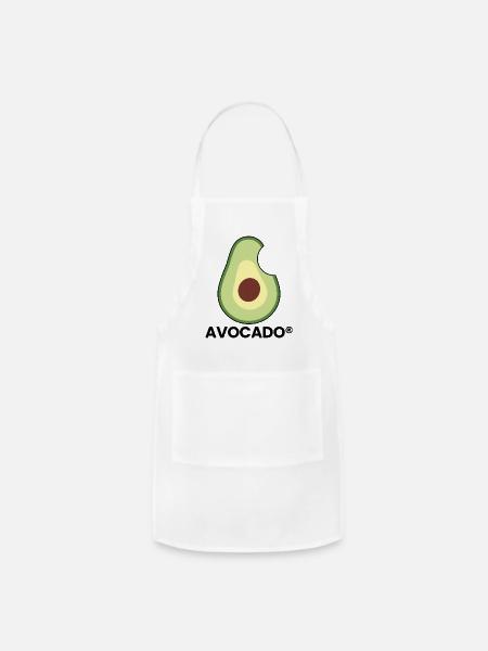 Avocado - Adjustable Apron - white