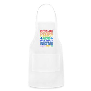 Cobol Programming Verbs - Adjustable Apron - white - Front - Julia (174cm)