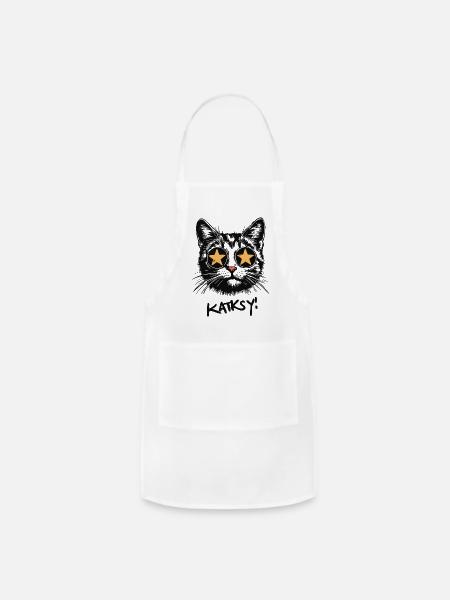Katksy - Adjustable Apron - white