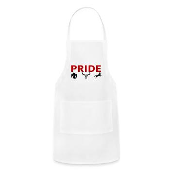 Native American Indian Pride 1st Nations Culture  - Adjustable Apron - white - Front - Julia (174cm)