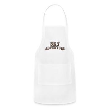 Sky Adventure Rusted Metal - Adjustable Apron - white - Front - Julia (174cm)