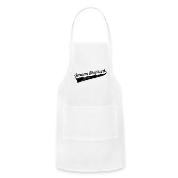 German Shepherd - Adjustable Apron - white - Front - Julia (174cm)