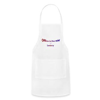 offline is the new luxury unique design  - Adjustable Apron - white - Front - Julia (174cm)