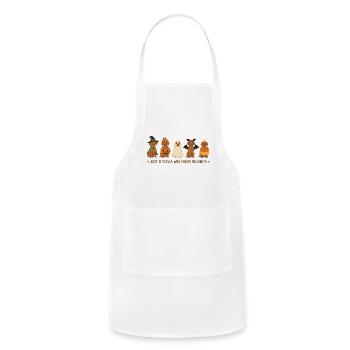 Vizsla Halloween Crew - Adjustable Apron - white - Front - Julia (174cm)