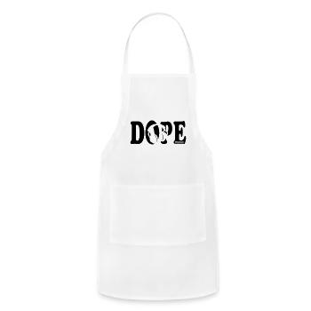Dope Music - Adjustable Apron - white - Front - Julia (174cm)