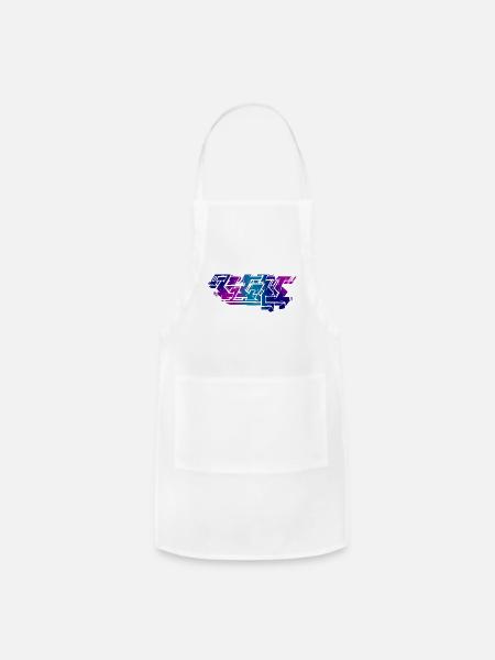 Graffiti Piece - Dark - Adjustable Apron - white