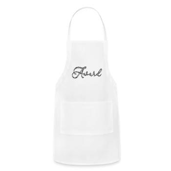Award Shimmer Script Logo - Adjustable Apron - white - Front - Julia (174cm)