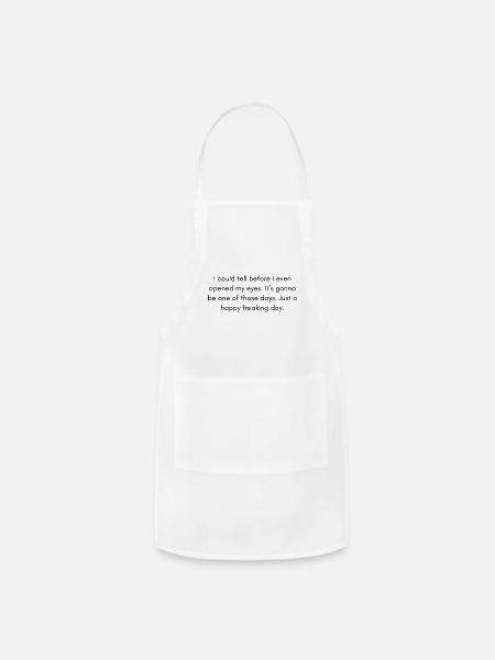 One of them days - Adjustable Apron - white