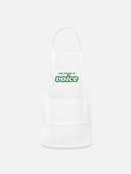 the_power_of - Adjustable Apron - white