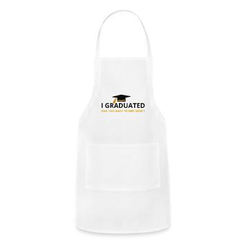 Grad Nap Request Tee - Adjustable Apron - white - Front - Julia (174cm)