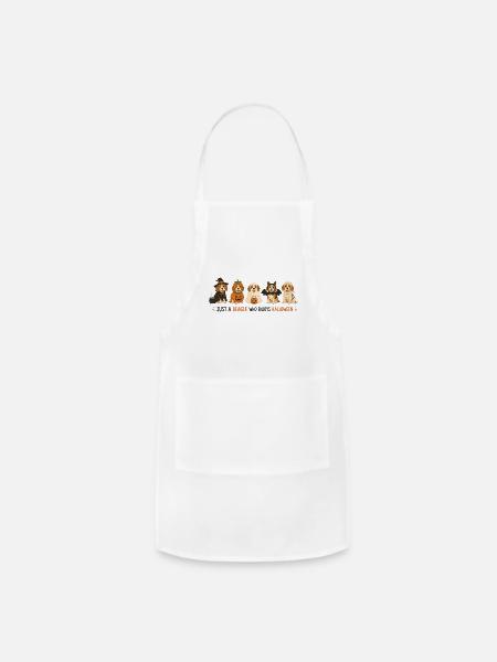 Halloween Beagle Crew - Adjustable Apron - white