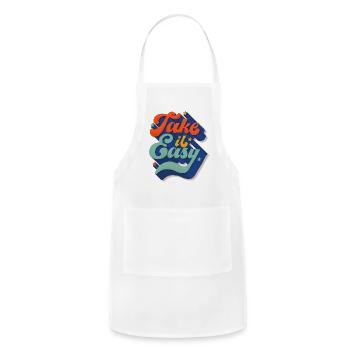 Take It Easy - Adjustable Apron - white - Front - Julia (174cm)