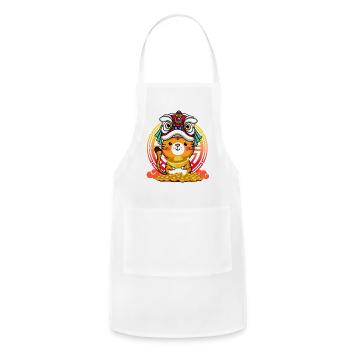 The Golden Tiger - Adjustable Apron - white - Front - Julia (174cm)