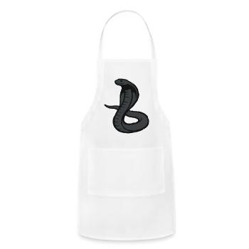 Cobra Snake Venomous Reptile Terrarium Keeper - Adjustable Apron - white - Front - Julia (174cm)