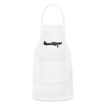 Hurricane Warplane Camouflage - Adjustable Apron - white - Front - Julia (174cm)