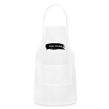 KEEP GOING MOTIVATION DESIGN - Adjustable Apron - white - Front - Julia (174cm)