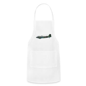 Camouflaged Soviet Warplane - Adjustable Apron - white - Front - Julia (174cm)