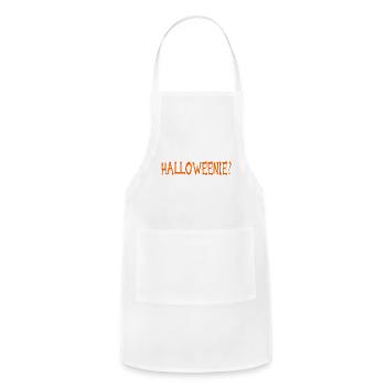 Want To See My Halloweenie Tshirt - Adjustable Apron - white - Front - Julia (174cm)