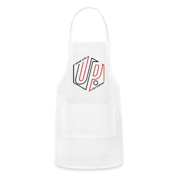 Never Give Up - Adjustable Apron - white - Front - Julia (174cm)