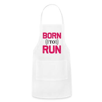 Running Born To Run - Adjustable Apron - white - Front - Julia (174cm)