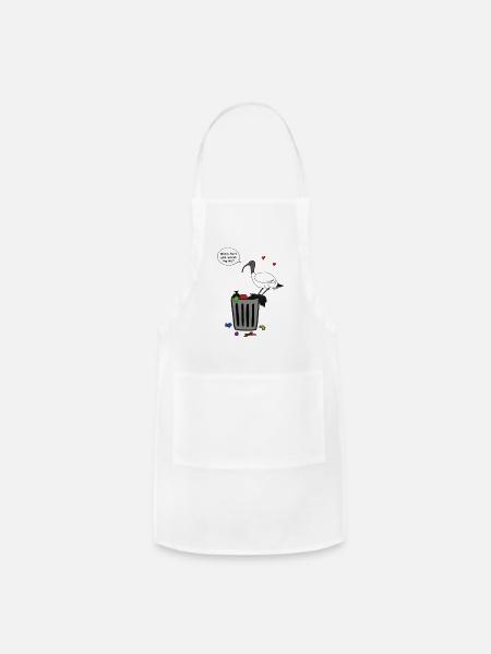 Binxmas Fly - Adjustable Apron - white