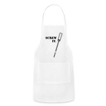 SCREW IT. - Adjustable Apron - white - Front - Julia (174cm)
